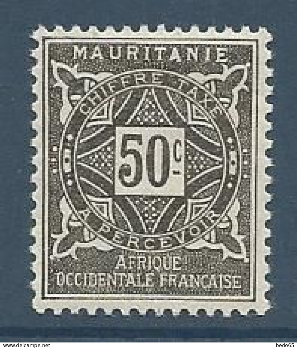 MAURITANIE TAXE N° 22 NEUF*  CHARNIERE  Hinge  / MH - Andere & Zonder Classificatie