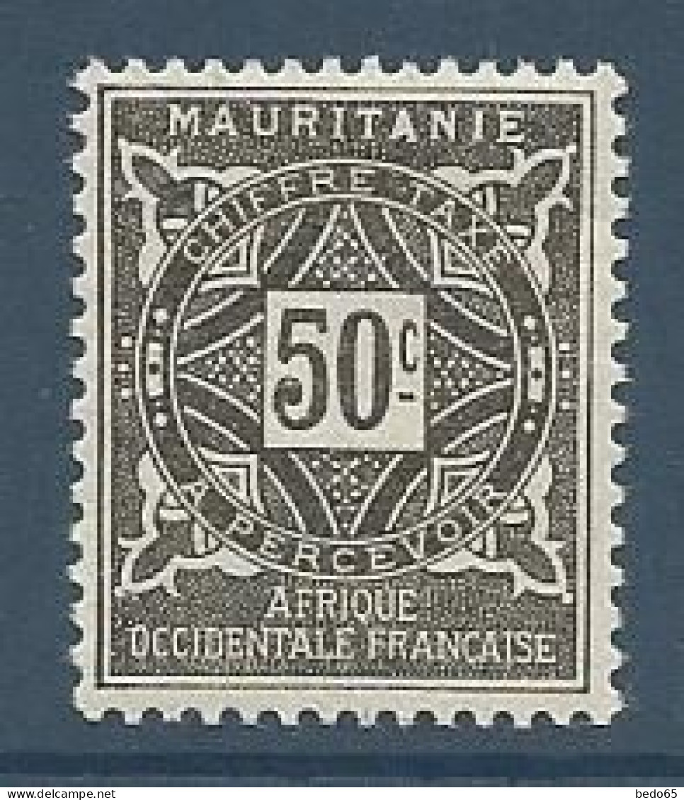 MAURITANIE TAXE N° 22 NEUF*  CHARNIERE  Hinge  / MH - Otros & Sin Clasificación