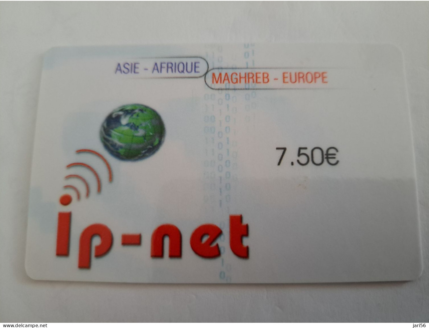 FRANCE/FRANKRIJK  / €7,5 / IP-NET GLOBE/ EUROPE/ASIE      / PREPAID  MINT     ** 14712** - Voorafbetaalde Kaarten: Gsm