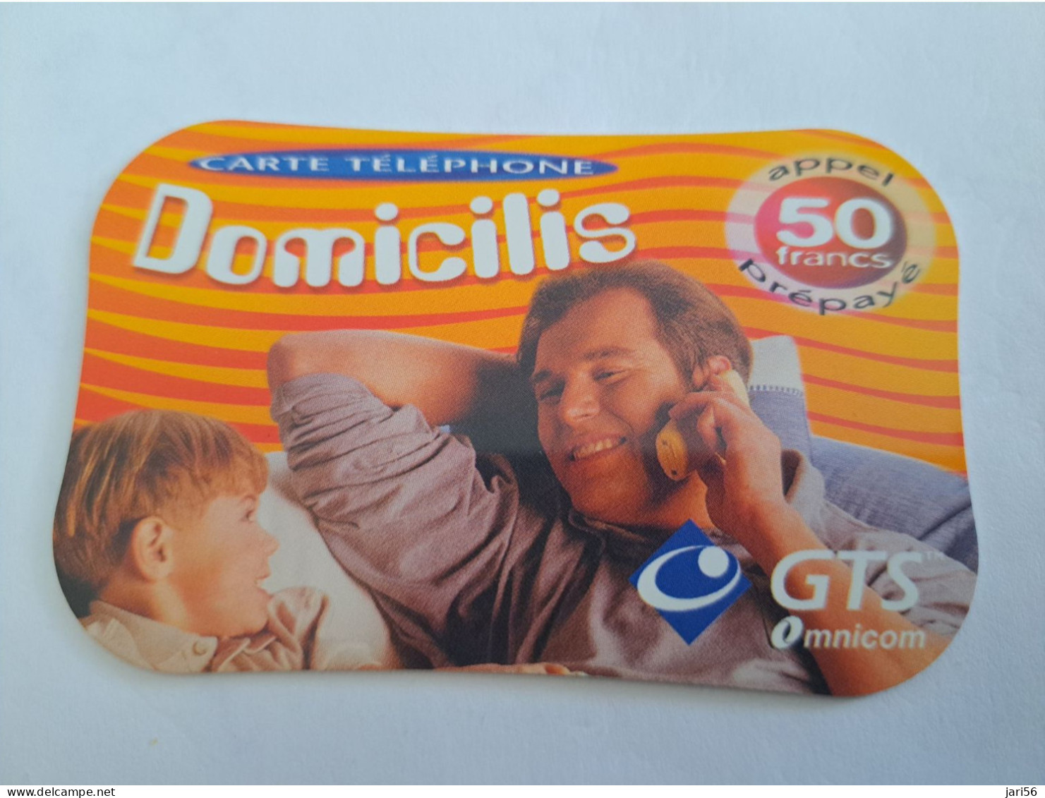 FRANCE/FRANKRIJK  / 50 FR/ GTS/OMNICOM/ DIFF SHAPE     / PREPAID  USED     ** 14715** - Nachladekarten (Handy/SIM)