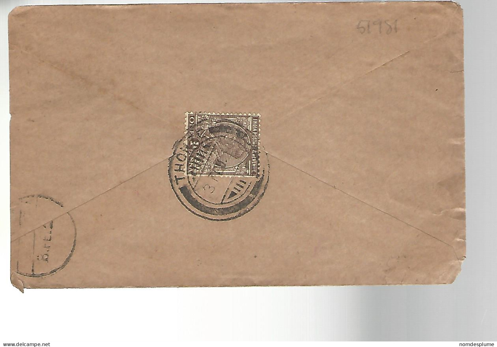 51981 ) Cover India Postmark  - Briefe