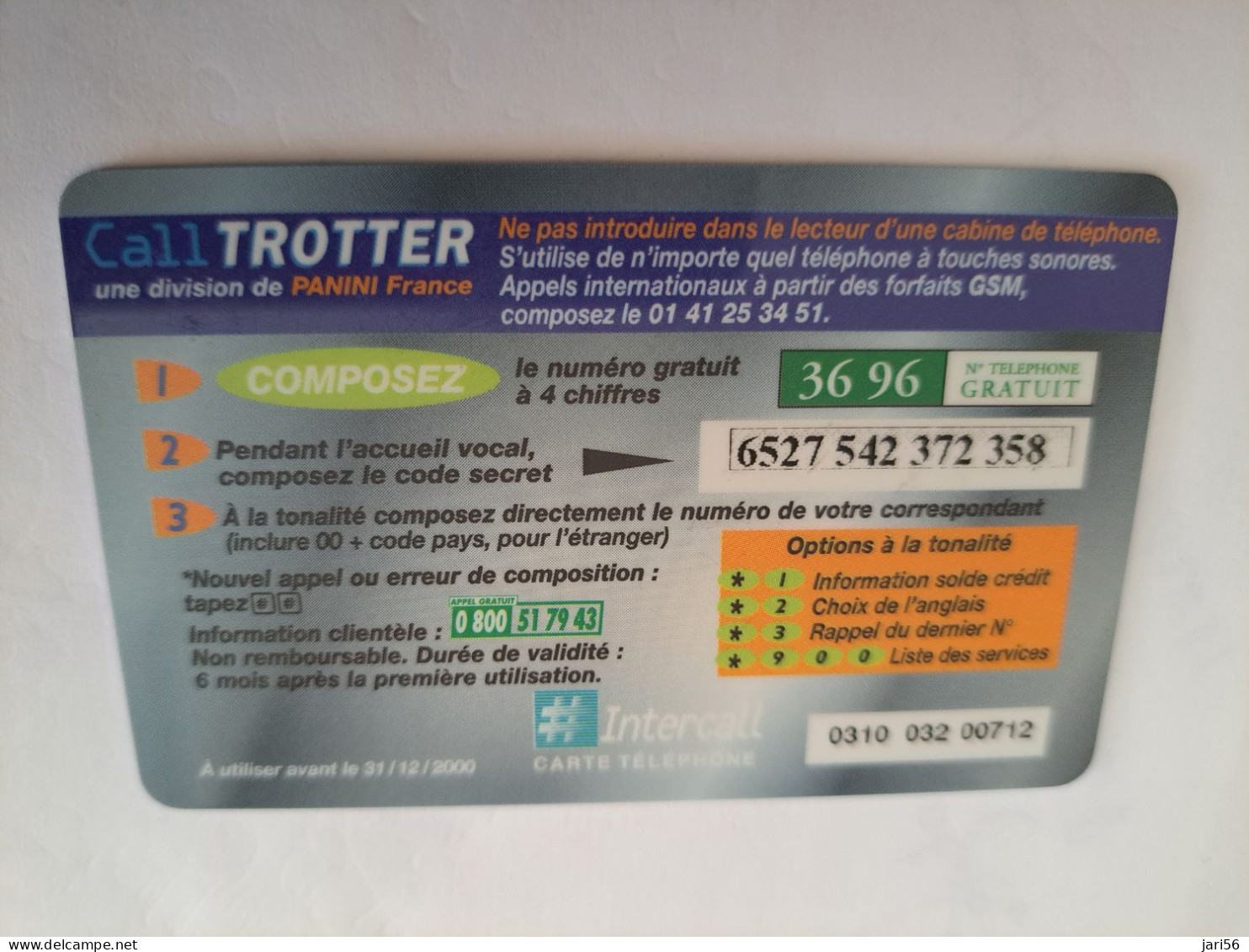 FRANCE/FRANKRIJK  / 50 FR / CALL TROTTER / MON CHER    / PREPAID  USED         ** 14722** - Mobicartes (GSM/SIM)