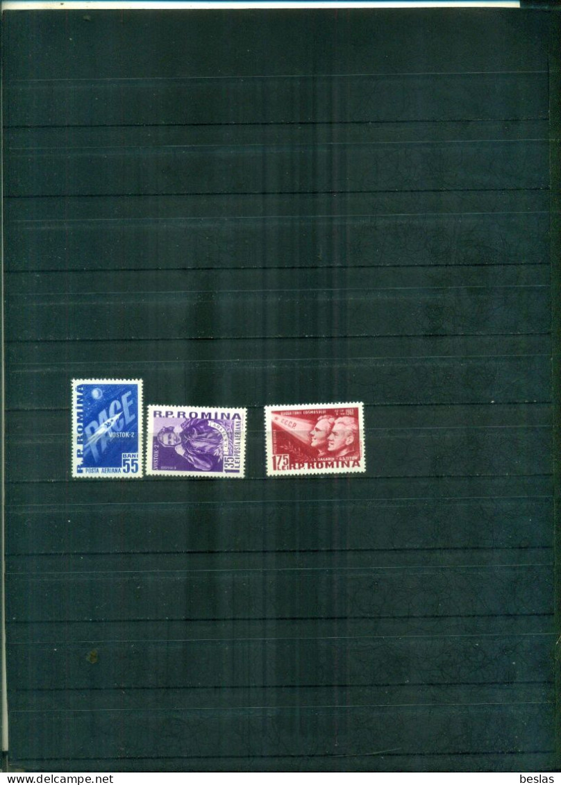 ROUMANIE 2 HOMME DANS L'ESPACE 3 VAL   NEUFS A PARTIR DE 0,75 EUROS - Unused Stamps