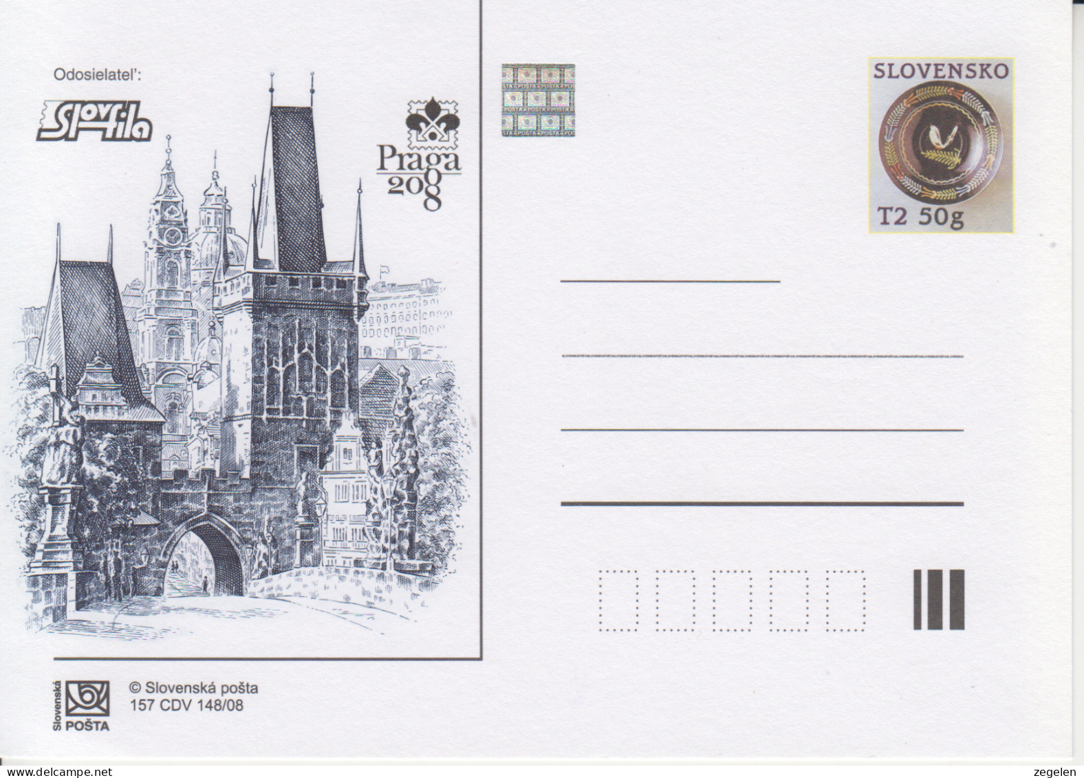 Slowakije Ongebruikte Postkaart CDV158 - Postcards