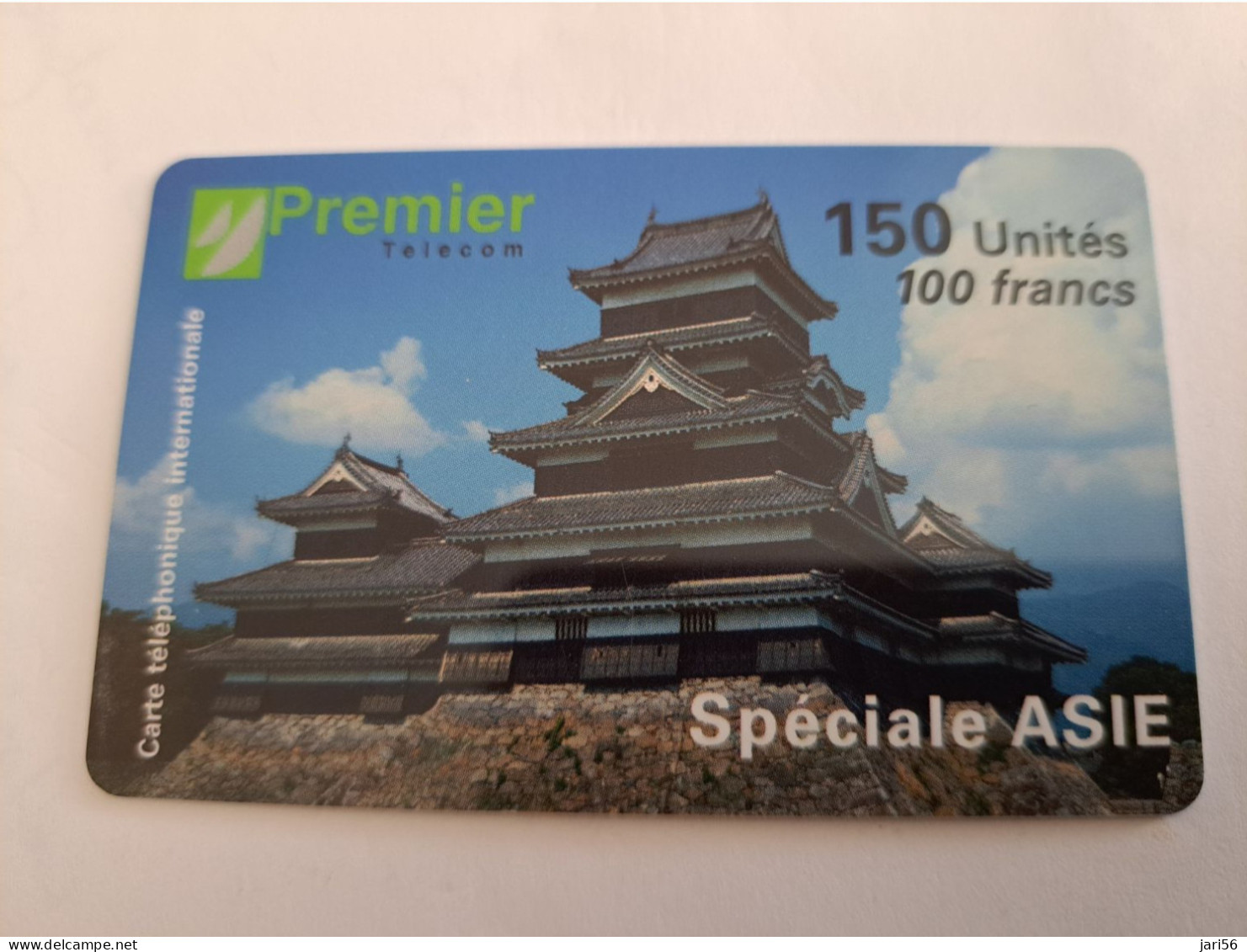 FRANCE/FRANKRIJK  / 150 UNITS/ CHINA TEMPEL/ PREMIER TELECOM      / PREPAID  USED         ** 14725** - Mobicartes (GSM/SIM)