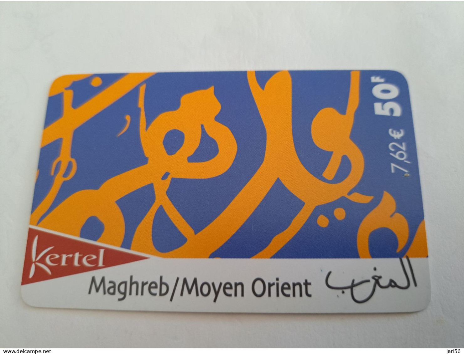 FRANCE/FRANKRIJK  / 50 UNITS/  MAGHREB MOYEN  ORIENT / KERTEL     / PREPAID  USED         ** 14728** - Voorafbetaalde Kaarten: Gsm