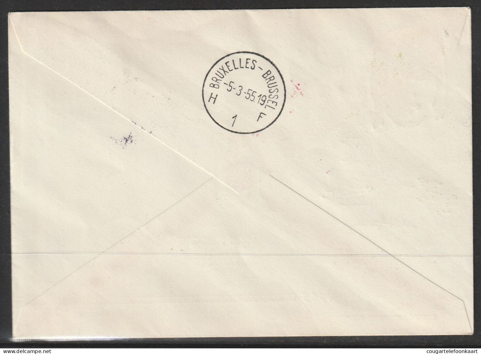 1955, Sabena, Special Flight Cover, Lisboa-Bruxelles, Feeder Mail - Otros & Sin Clasificación