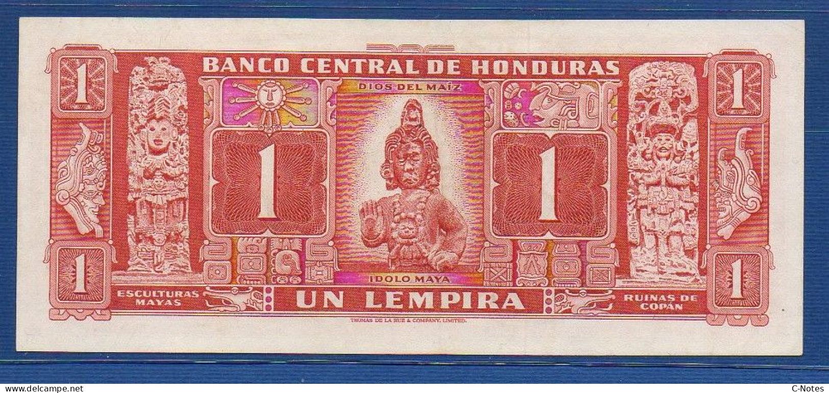 HONDURAS - P. 54Aa – 1 Lempira 10.02.1961 UNC, S/n Y964769 - Honduras