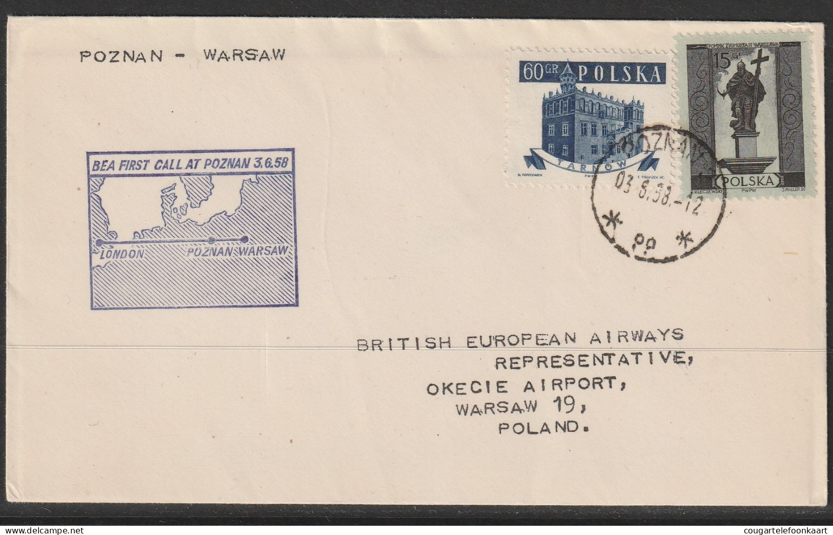 1958, BEA, Erstflug, Poznan-Warszawa - Ohne Zuordnung