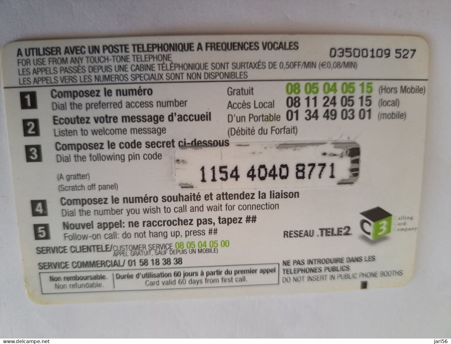 FRANCE/FRANKRIJK  / € 7,62/ PREFERTEL/ LADY ON PHONE    / PREPAID  USED         ** 14734** - Mobicartes (GSM/SIM)