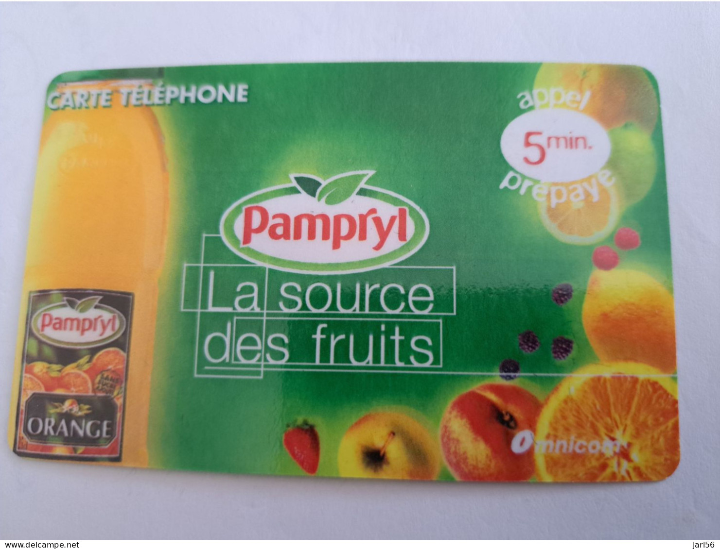 FRANCE/FRANKRIJK  / 5 MINUTES/ PAMPRYL /LA SOURCE DES FRUITS     / PREPAID  USED         ** 14735** - Prepaid: Mobicartes