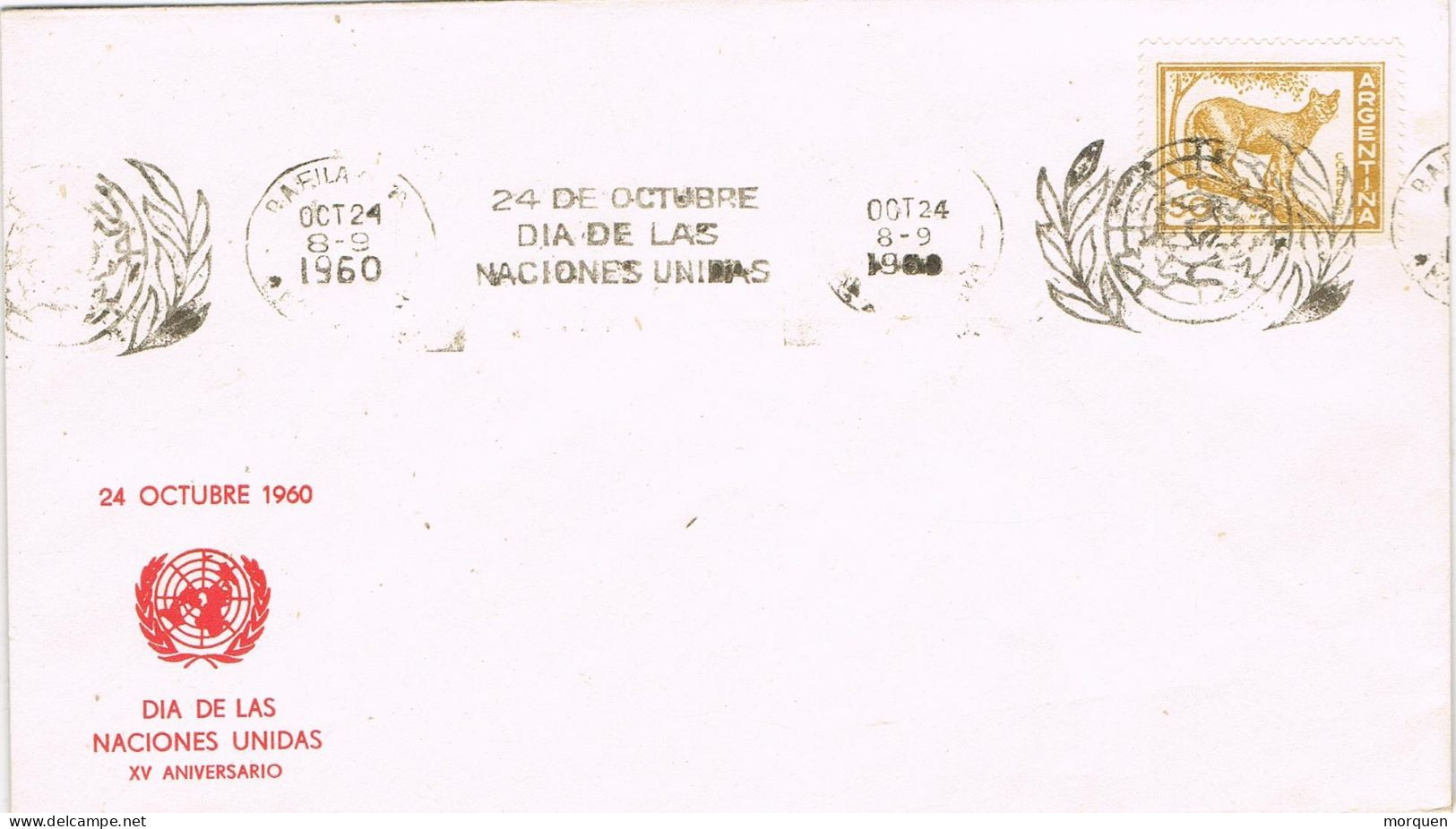 51272, Carta BUENOS AIRES (Argentina) 1960. Dia De Las Naciones Unidas - Lettres & Documents