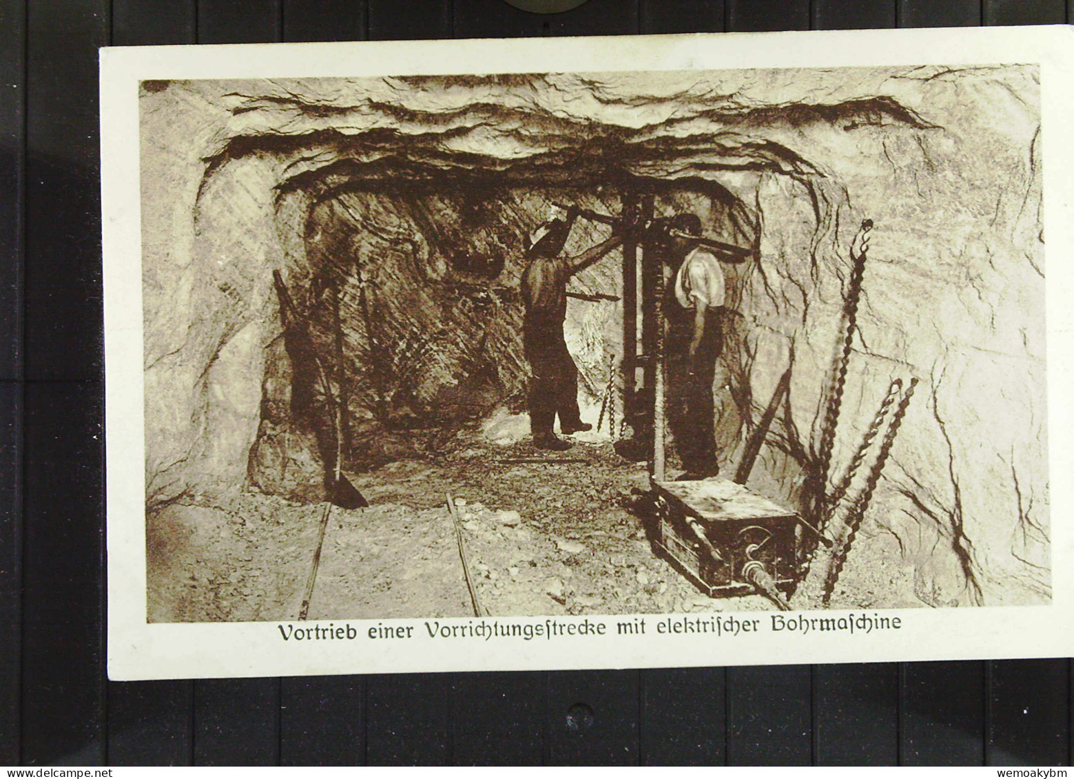 DR: AK Staatliches Salzwerk Staßfurt Mit Vortrieb Einer Vorrichtungsstrecke Mit Elektr. Bohrmasch.vom 26.11.1925 Ohne BM - Stassfurt