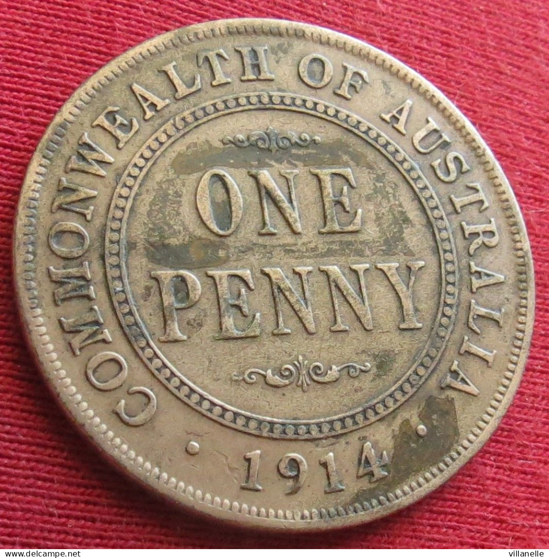 Australia 1 One Penny 1914 KM# 23  Lt 455 *VT  Australie Australien - Other & Unclassified