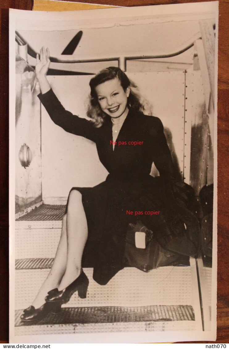 Photo 1949 Actrice Cécile Aubry La Guardia Hollywood Tyrone Power Tirage Vintage Print Photo ACME - Célébrités