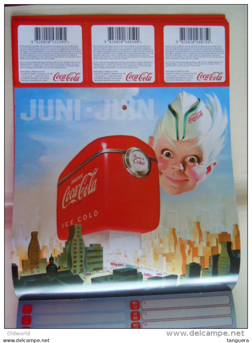 Coca-Cola 2010 Kalender Calendrier Calendar A4 Formaat Uitgifte België Edition Belge - Calendars