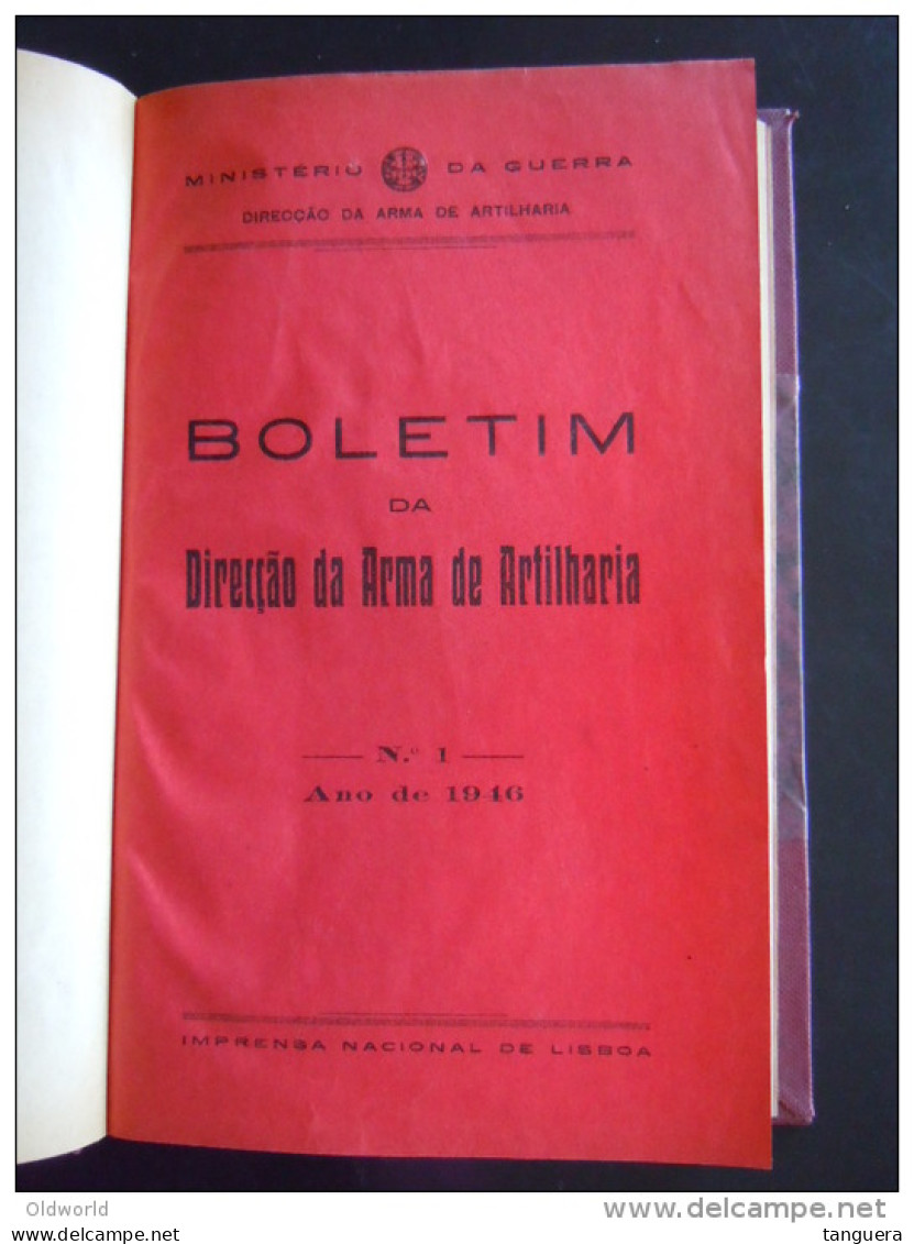 Direcçao Da Arma De Artilharia 1946 Livre Sur L'utilisation De L'artillerie Ministério Da Guerra Lisboa - Other & Unclassified