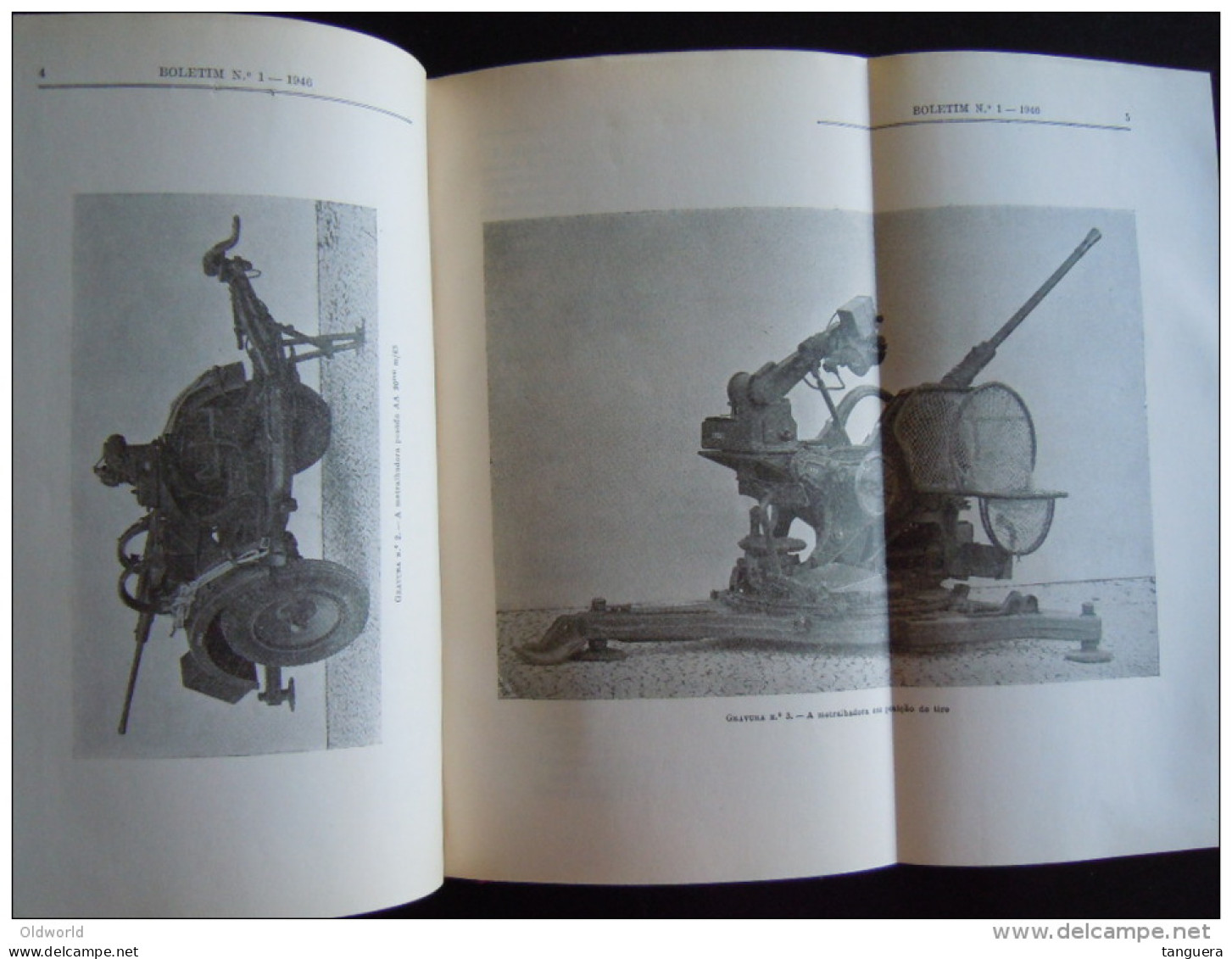 Direcçao Da Arma De Artilharia 1946 Livre Sur L'utilisation De L'artillerie Ministério Da Guerra Lisboa - Andere & Zonder Classificatie