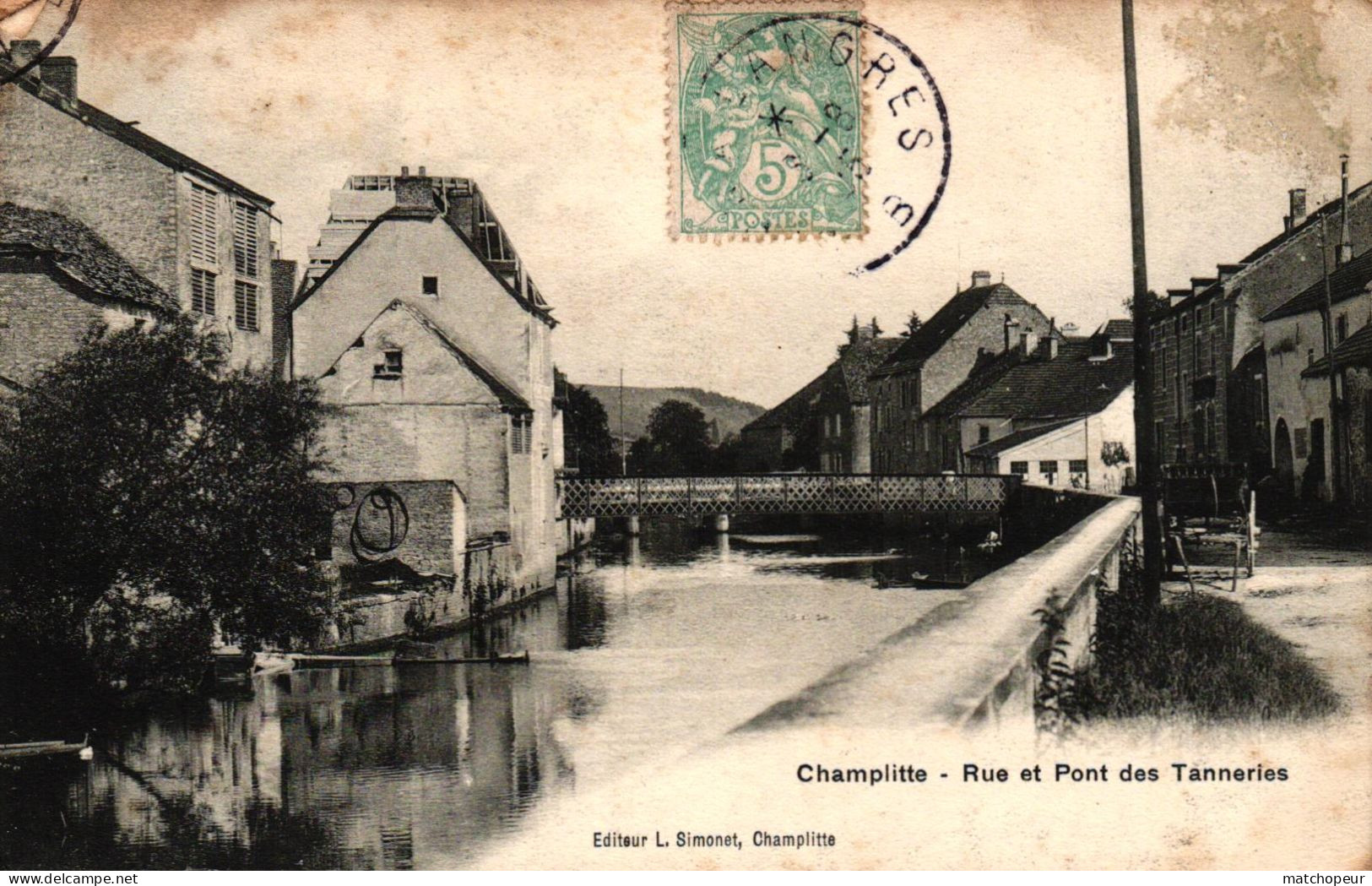 CHAMPLITTE -70- RUE ET PONT DES TANNERIES - Champlitte