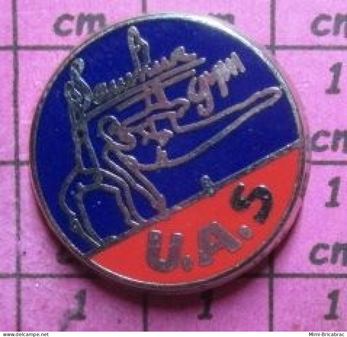 912A Pin's Pins / Beau Et Rare / SPORTS / UAS CLUB SAUMUR GYM Par PICHARD - Gymnastik