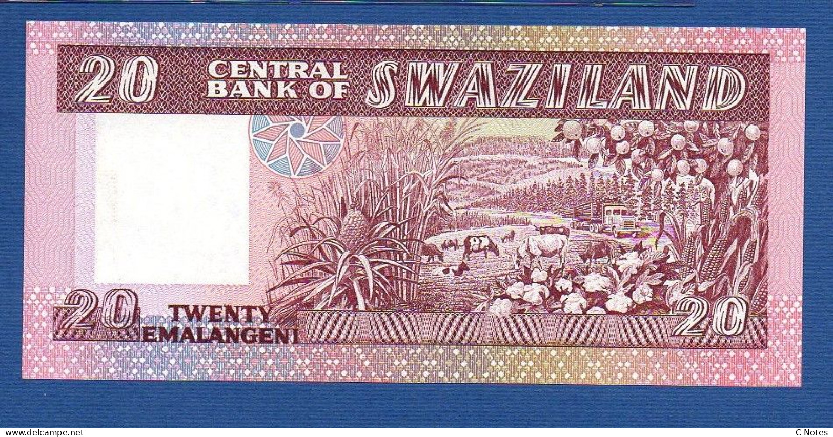 SWAZILAND - P.12 – 20 Emalangeni ND (1986) UNC, S/n B743789 - Swaziland