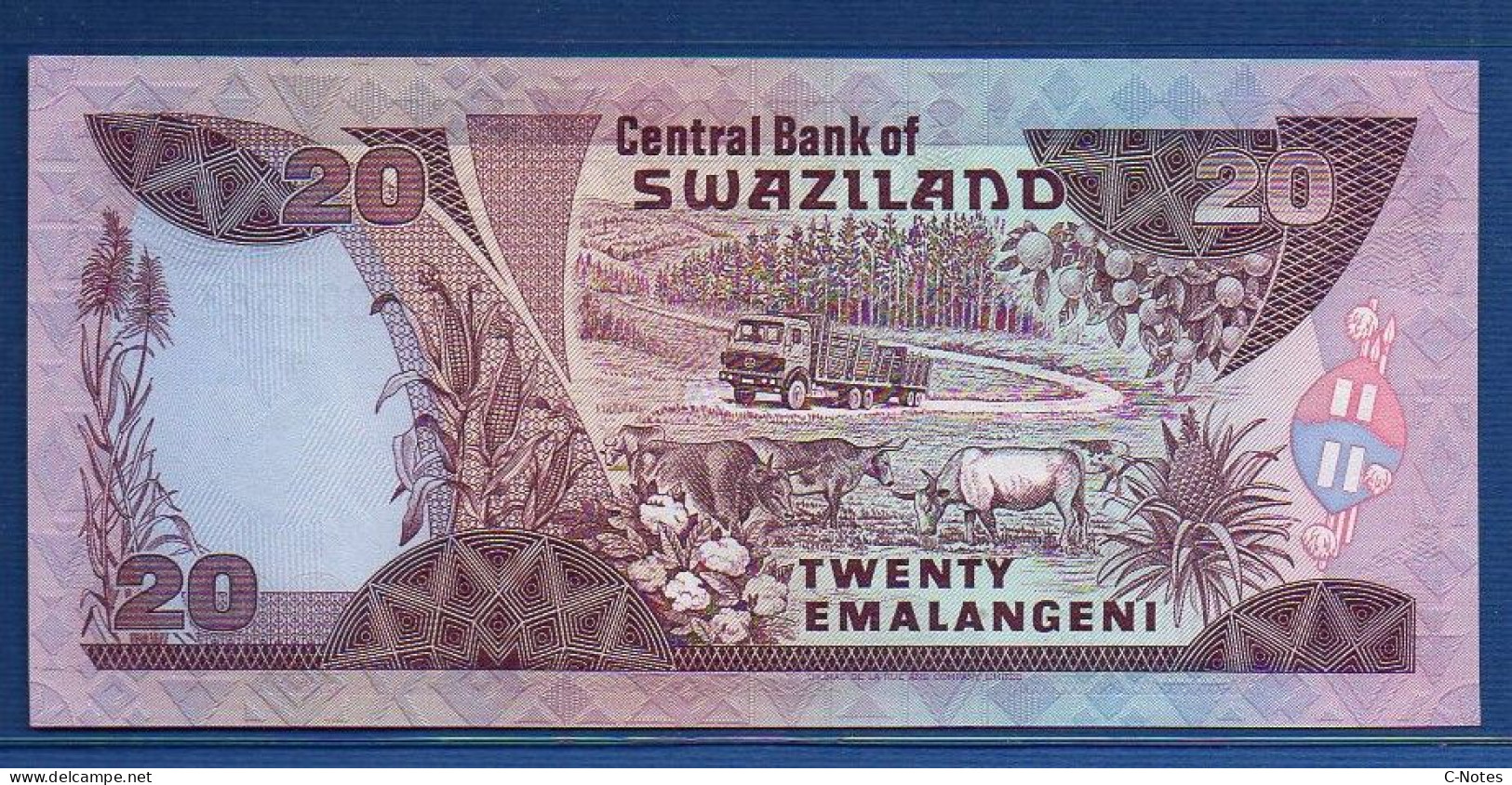 SWAZILAND - P.16 – 20 Emalangeni ND (1986) UNC, S/n A001583 Low Serial Number - Swaziland