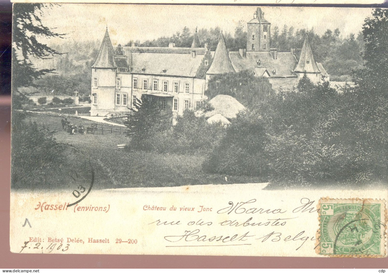 Cpa Hasselt Chateau  1903 - Hasselt