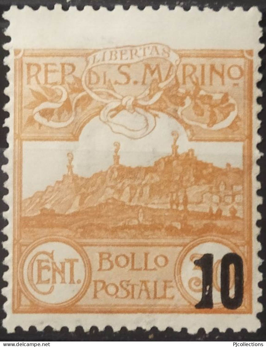 5046- SAN MARINO 1941 VEDUTE SOVRASTAMPATO - VIEWS OVERPRINTED MH - Used Stamps