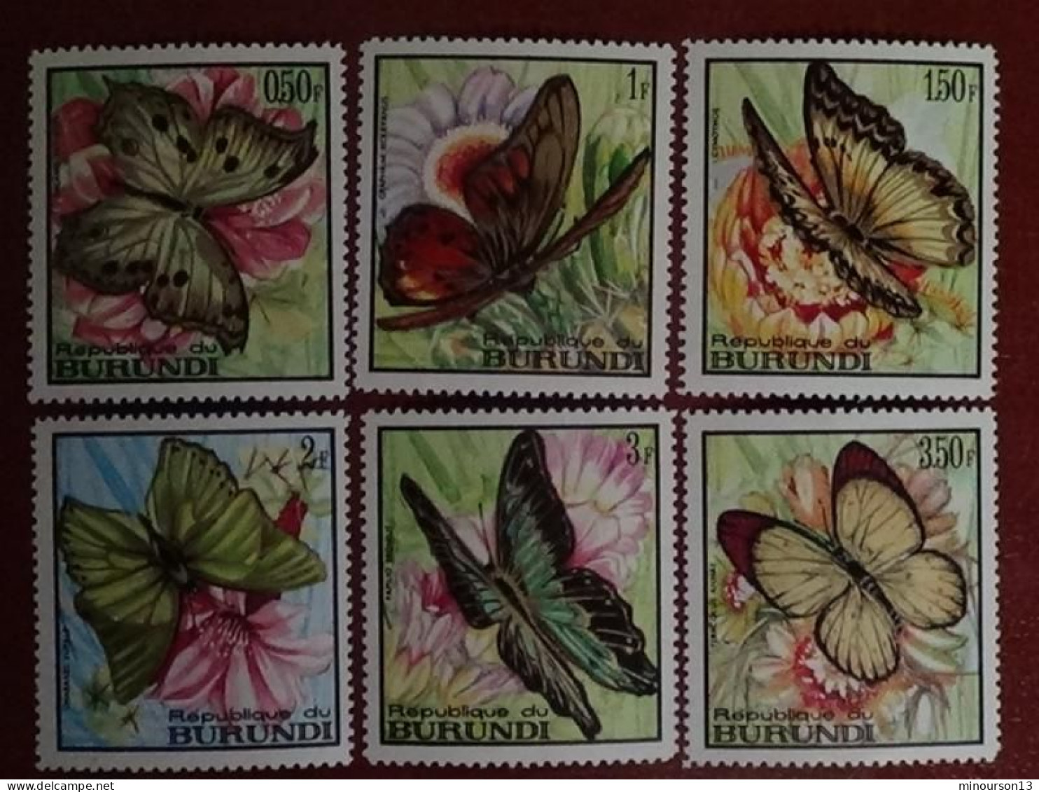 BURUNDI  N° 274 à 289 ** - PAPILLONS DIVERS - Unused Stamps