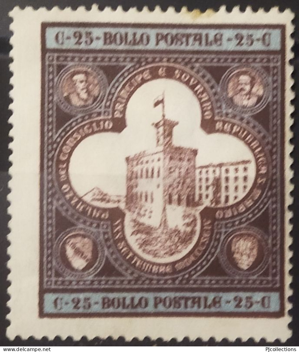 5047- SAN MARINO 1894 PALAZZO DEL GOVERNO - GOVERNAMENT PALACE MH - Used Stamps