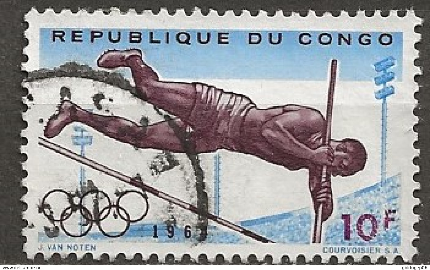 YT N° 545-547-548 - Oblitéré - J.O. De Tokyo - Used Stamps