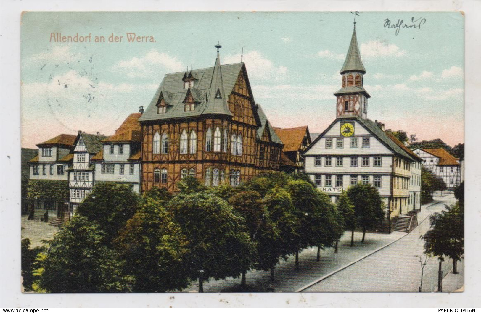 3437 BAD SOODEN - ALLENDORF, Partie Am Rathaus, 1907 - Bad Sooden-Allendorf