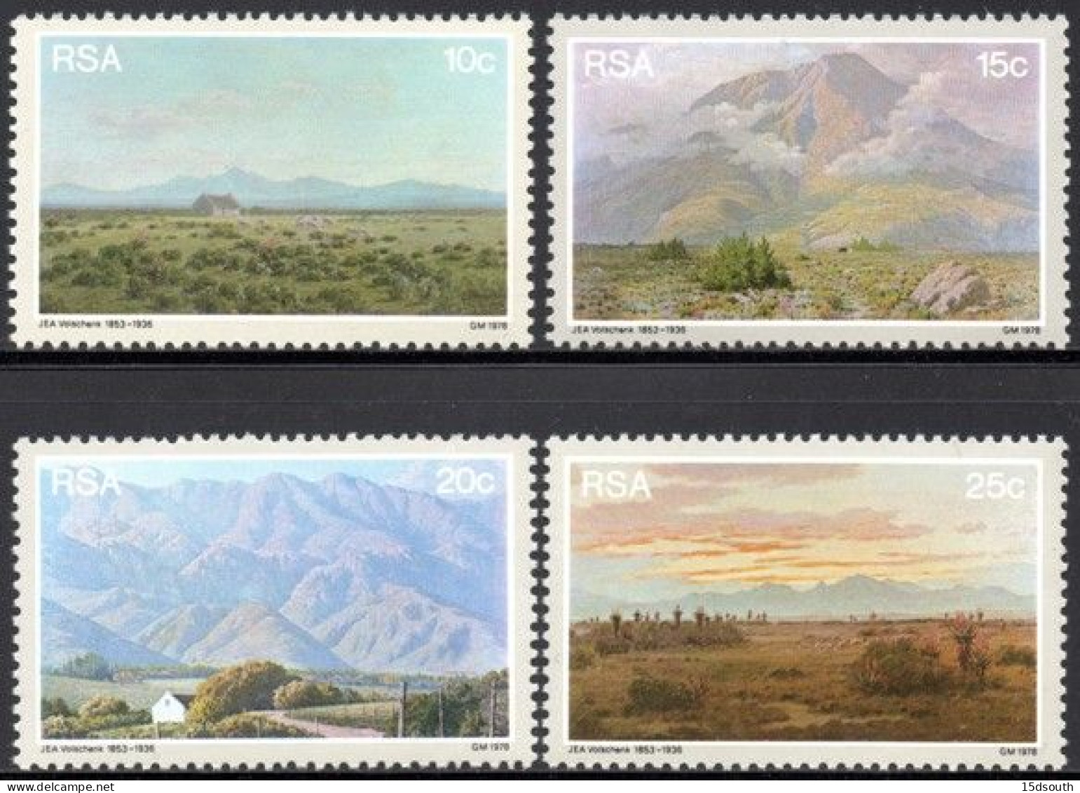 South Africa - 1978 Paintings By Volschenk Set (**) # SG 444-447 - Ongebruikt