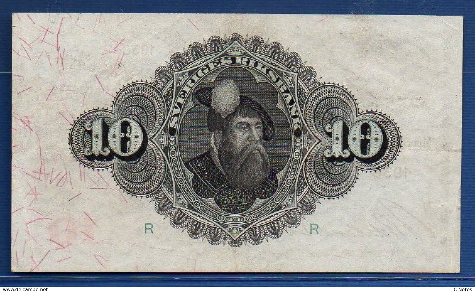 SWEDEN - P.34u – 10 Kronor 1938 XF, S/n Mm,029342 - Suède