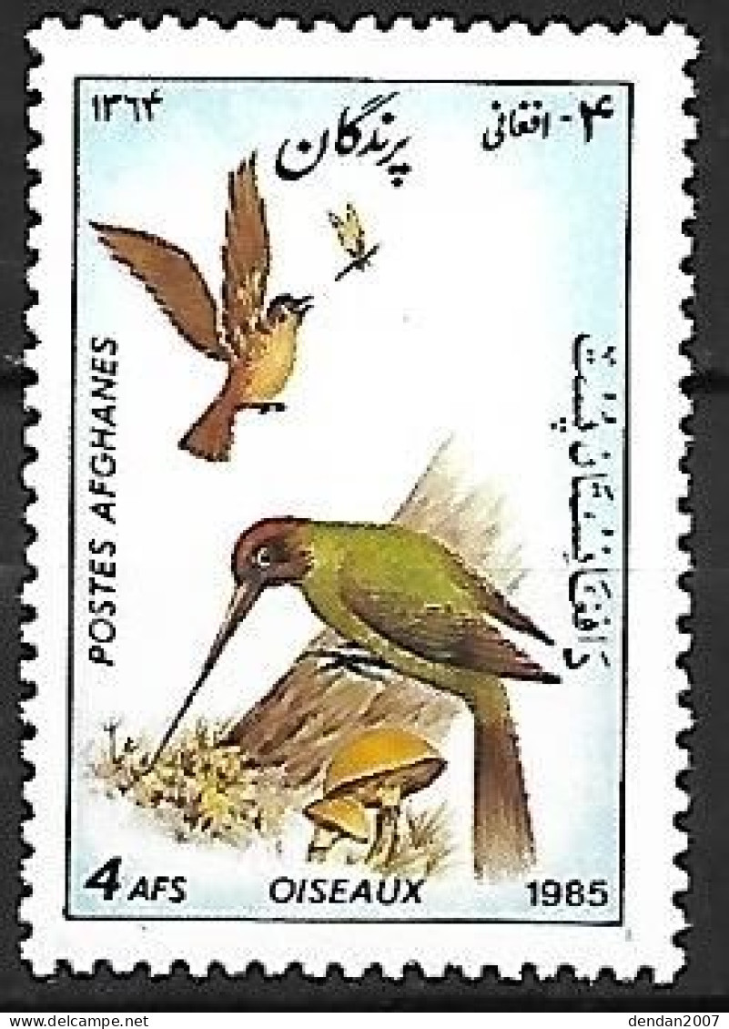 Afghanistan - 1985 ** MNH :  European Green Woodpecker  -  Picus Viridis - Specht- & Bartvögel