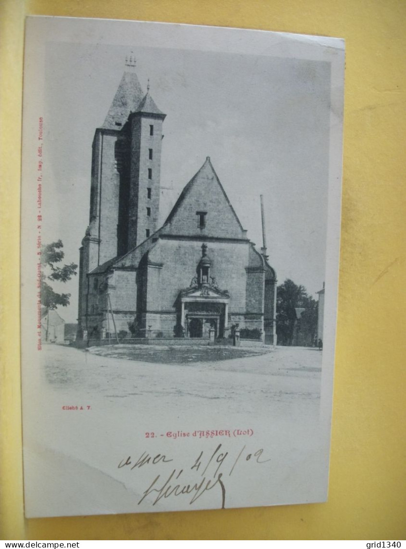 46 4510 CPA 1902 - 46 EGLISE D'ASSIER. - Assier