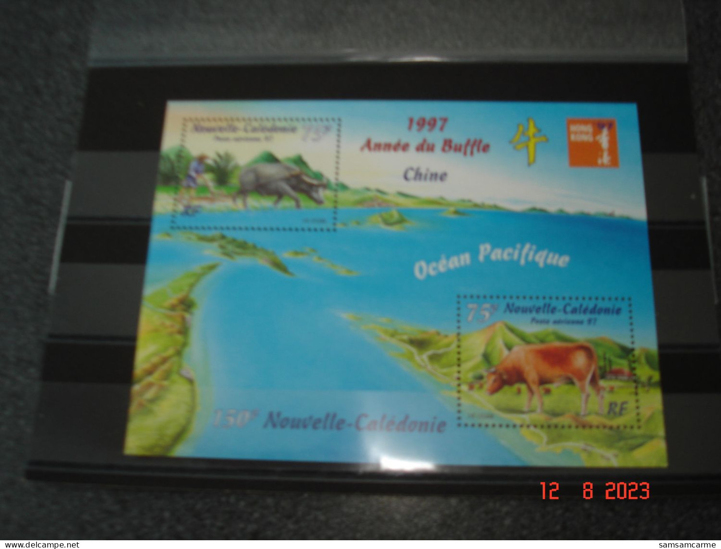 NOUVELLE CALEDONIE  ANNEE 1997  NEUF  N° YVERT  BLOC FEUILLET N° 18  "HONG KONG 97 "  EXPOSITION PHILATELIQUE I - Blokken & Velletjes