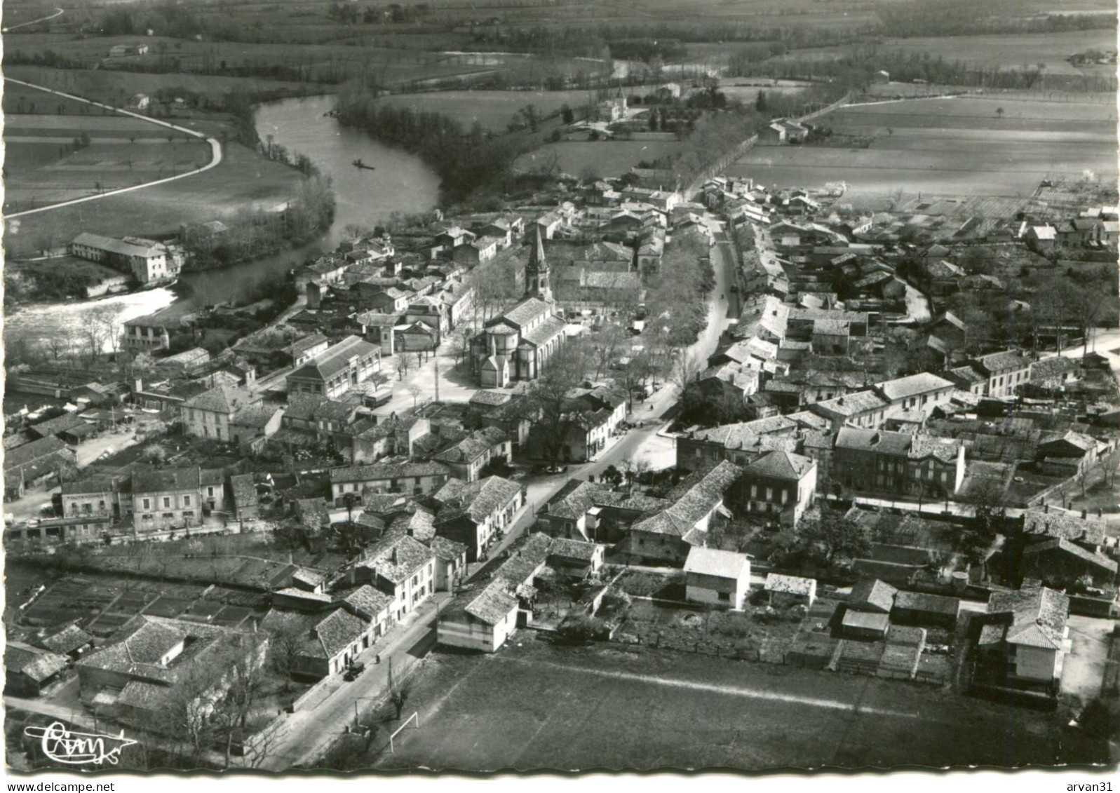 SAINT PAUL CAP De JOUX - BELLE VUE AERIENNE LARGE De L' EDITEUR COMBIER Dans Les ANNEES 60 - - Saint Paul Cap De Joux