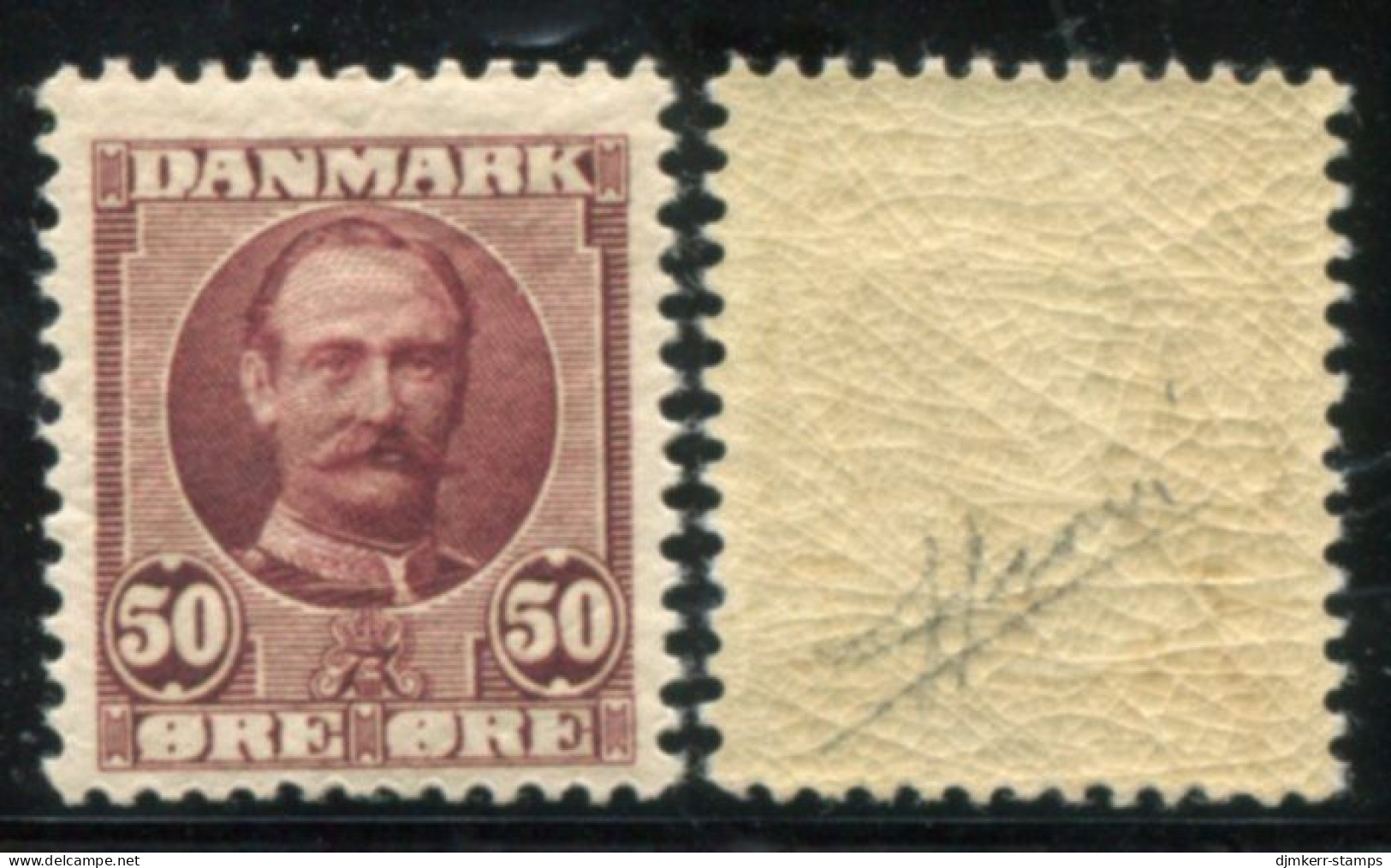 DENMARK 1907 Frederik VIII Definitive 50 Øre  MNH / ** . Michel 58; SG 129 - Unused Stamps