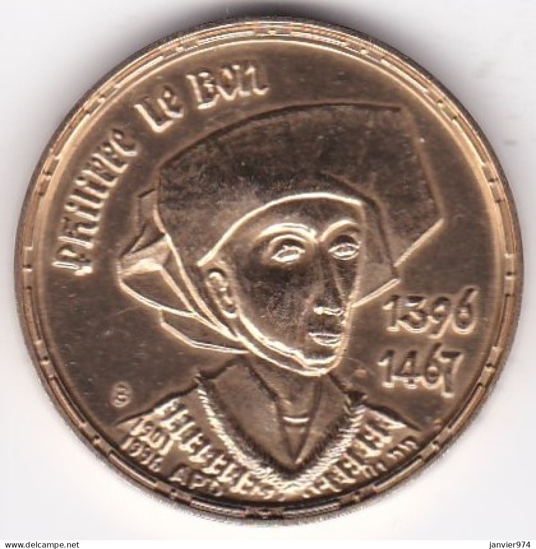 21. Côte-d’Or.  Dijon 3 Euro 1996 Philippe Le Bon 1396 – 1467 , En Cuivre  - Euros Des Villes