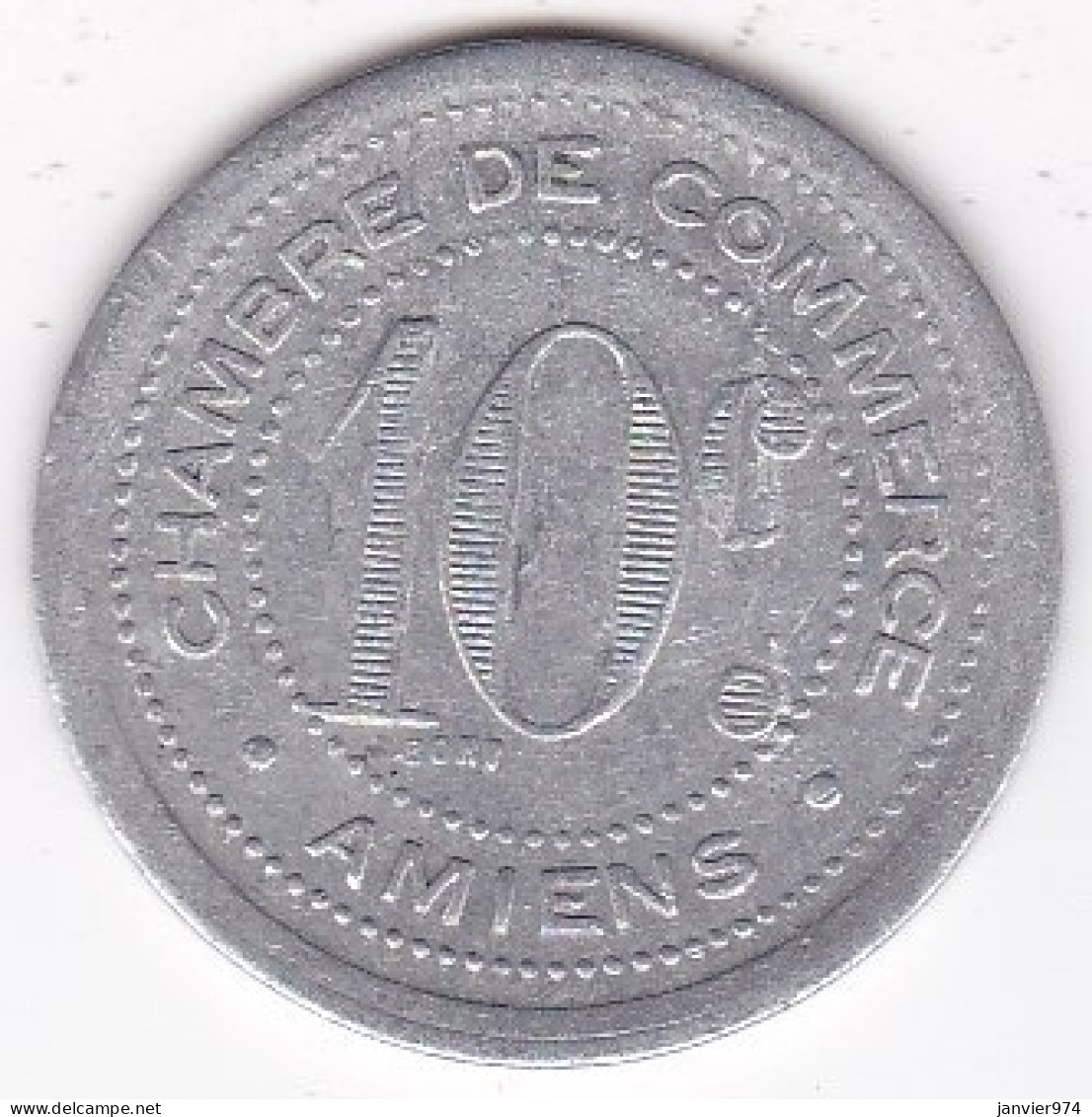 80. Somme. Amiens. Chambre De Commerce. 10 Centimes 1920 , En Aluminium - Noodgeld