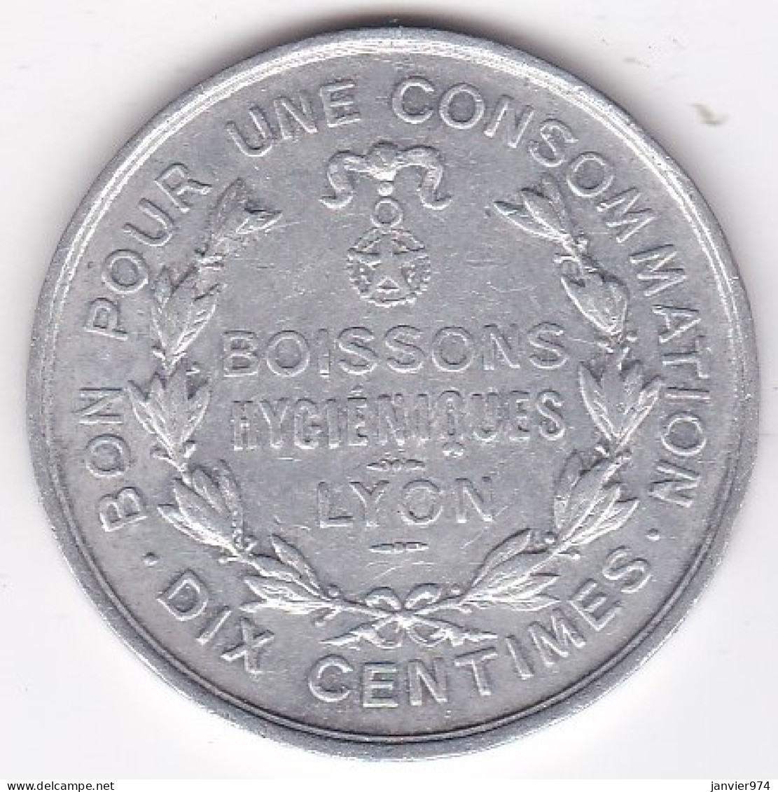 69 Rhône. Lyon , Société Anonyme Des Eden-Bars, Torréfaction Electrique De Café. 10 Centimes, En Aluminium - Monedas / De Necesidad