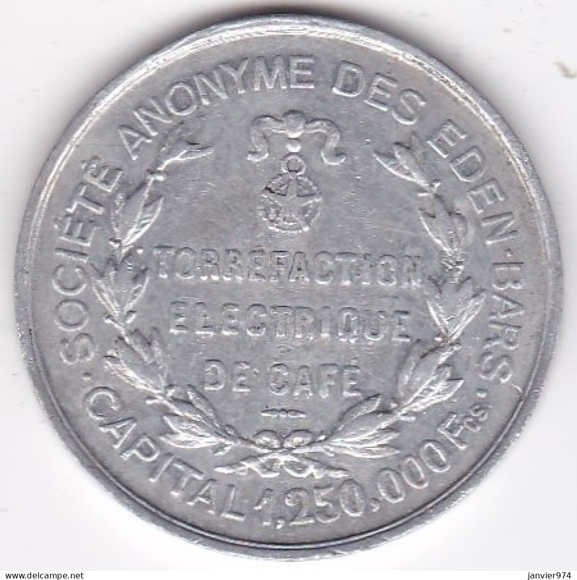 69 Rhône. Lyon , Société Anonyme Des Eden-Bars, Torréfaction Electrique De Café. 10 Centimes, En Aluminium - Monetary / Of Necessity