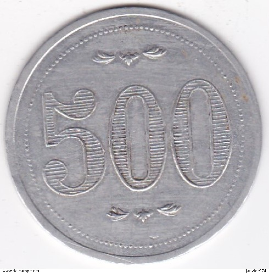 42 Loire - St Etienne . Au Tapis Vert , A. Chassagny 22 Rue Du Treuil. 500 Francs. En Aluminium - Casino