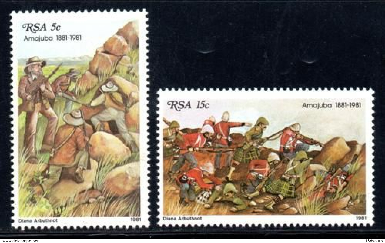 South Africa - 1981 Battle Of Amajuba Set (**) # SG 486-487 - Nuovi