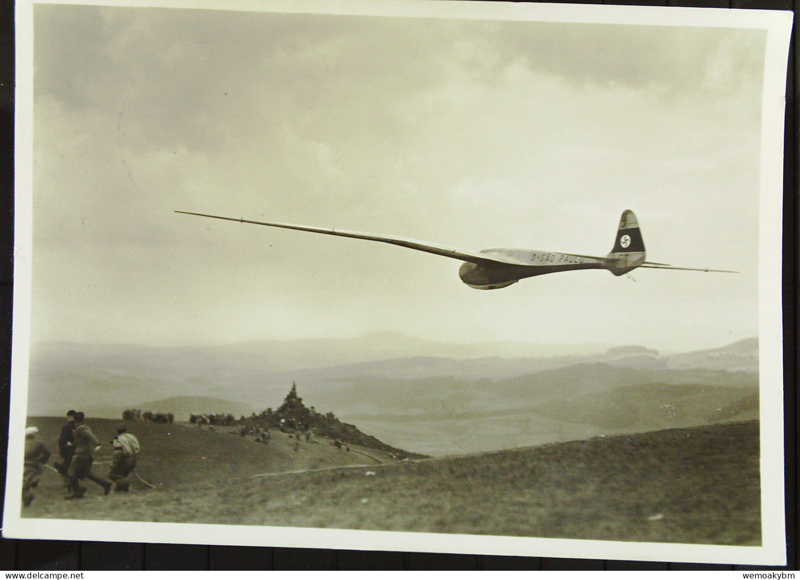 2 AK Wasserkuppe/Rhön Vom Segelflugplatz Mit 6 Pf. Hindenburg Vom 12.10.1936 Und Um 1970  Knr.: 550 - Rhön