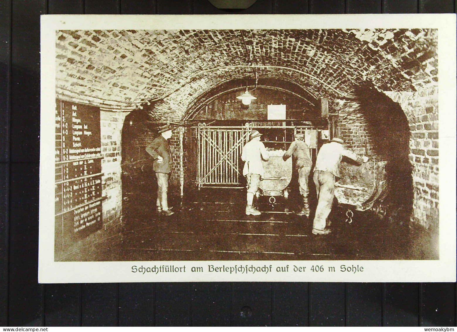 DR: AK Staßfurt, Staatliches Salzwerk -Schachtfüllort Am Berlepschschacht Auf Der 406 M Sohle Vom 26.11.1925 Ohne Bmke - Stassfurt