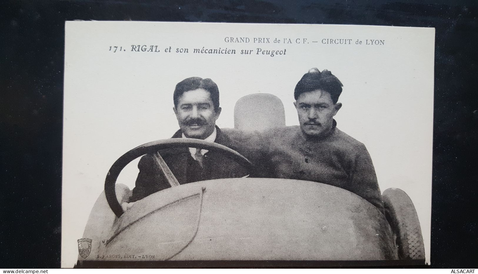 Rigal Et Son Mecanicien Sur Peugeot.acf Lyon - Other & Unclassified