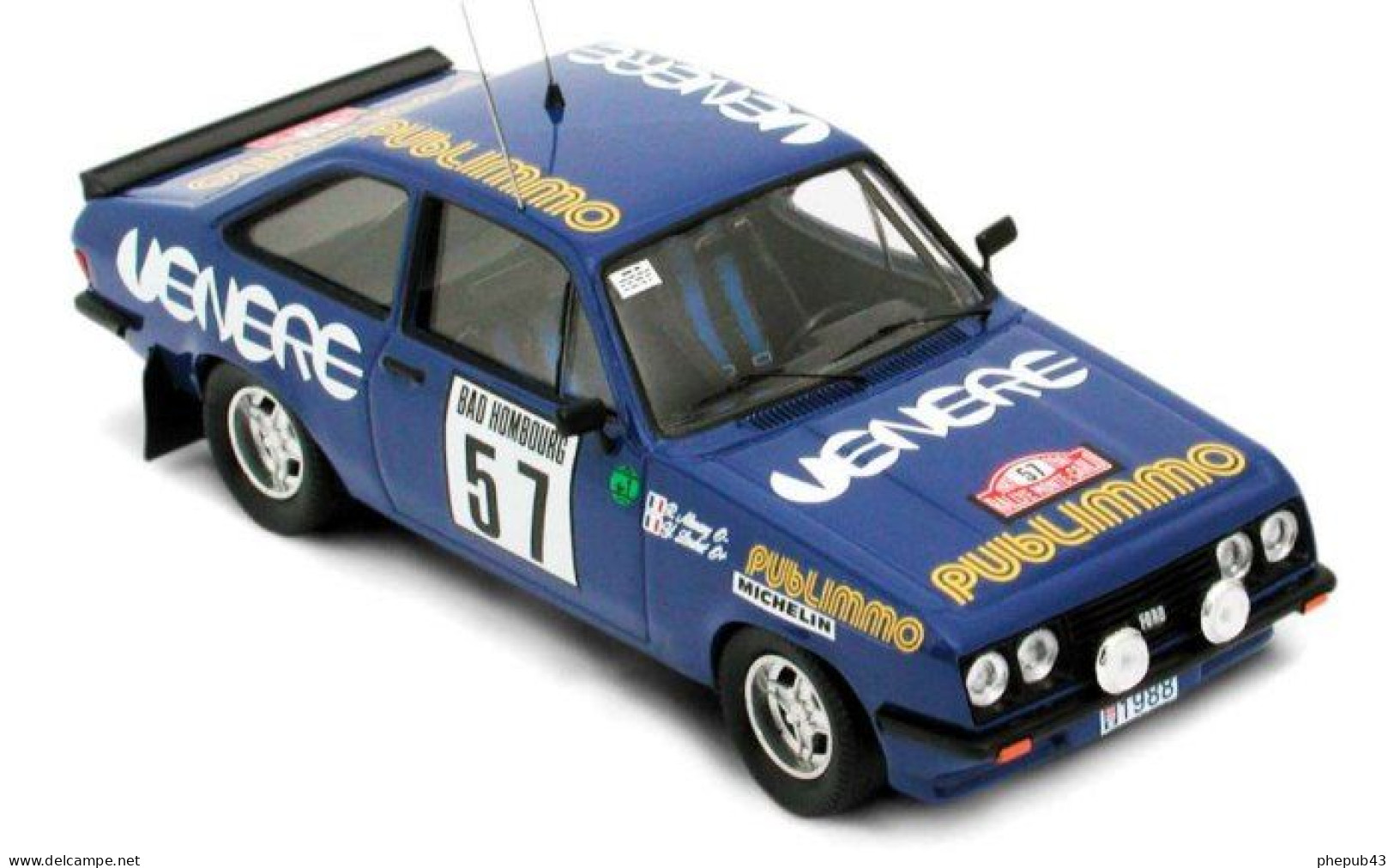 Ford Escort MK2 RS2000 - Monte-Carlo 1981 #57 - Y. Loubet/R. Alemany - Troféu - Trofeu