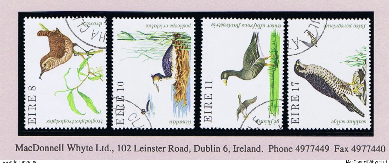 Ireland 1979 Birds Set Of 4, 8p, 10p, 11p, 17p, Very Fine Used Cds - Used Stamps